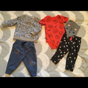 3-6 Month Cat & Jack Outfits (5 piece bundle)